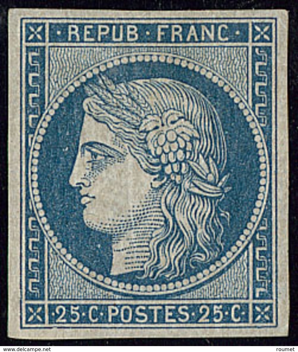 * No 4, Bleu, Nuance Foncée, Très Frais. - TB. - RR - 1849-1850 Ceres