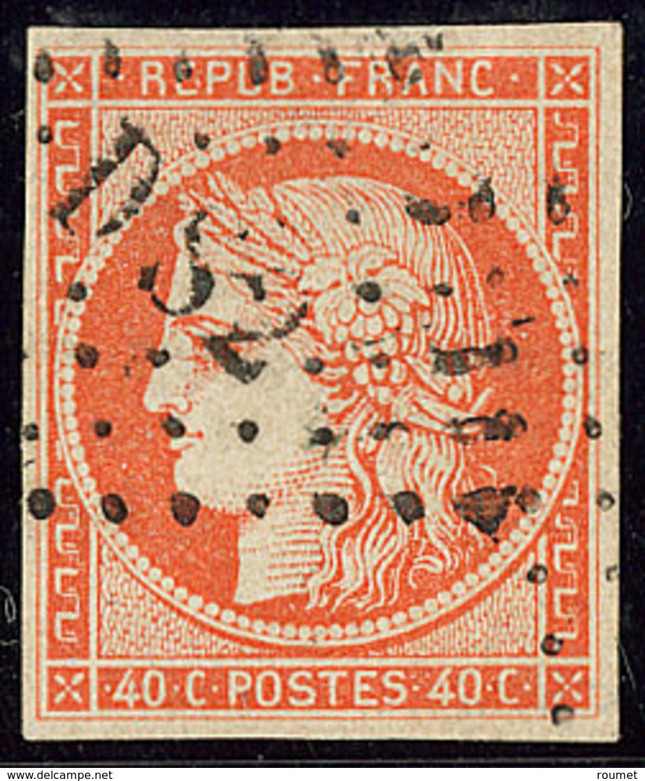 No 5, Nuance Foncée, Obl Losange "DS 2". - TB - 1849-1850 Ceres