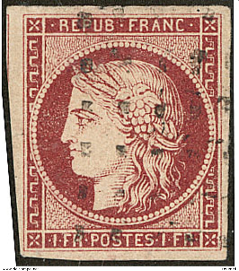 No 6, Obl Gros Points, Jolie Pièce. - TB. - R - 1849-1850 Cérès