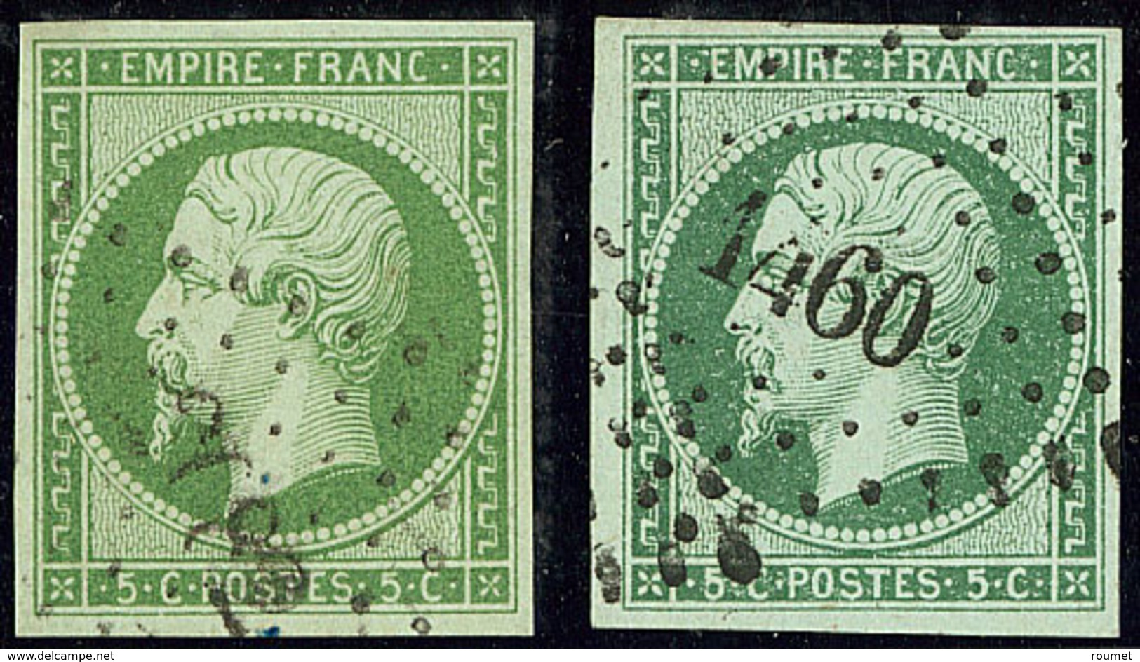 Nos 12, 12b. - TB - 1853-1860 Napoléon III