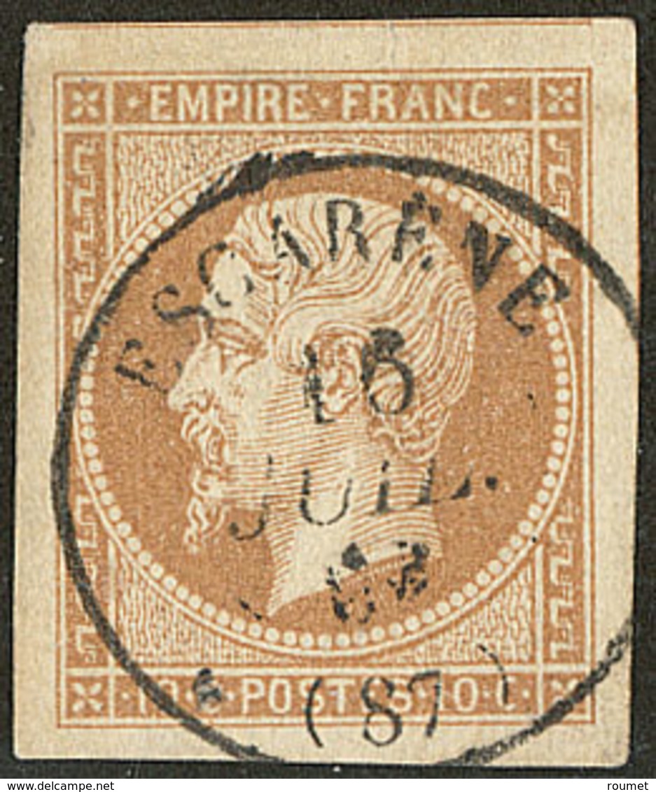 No 13B, Un Voisin, Obl Cad 16 D'Escarène. - TB - 1853-1860 Napoleon III