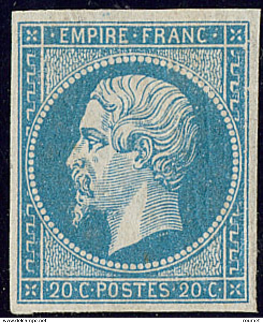 * No 14A, Bleu, Quasiment **, Très Frais. - TB - 1853-1860 Napoléon III