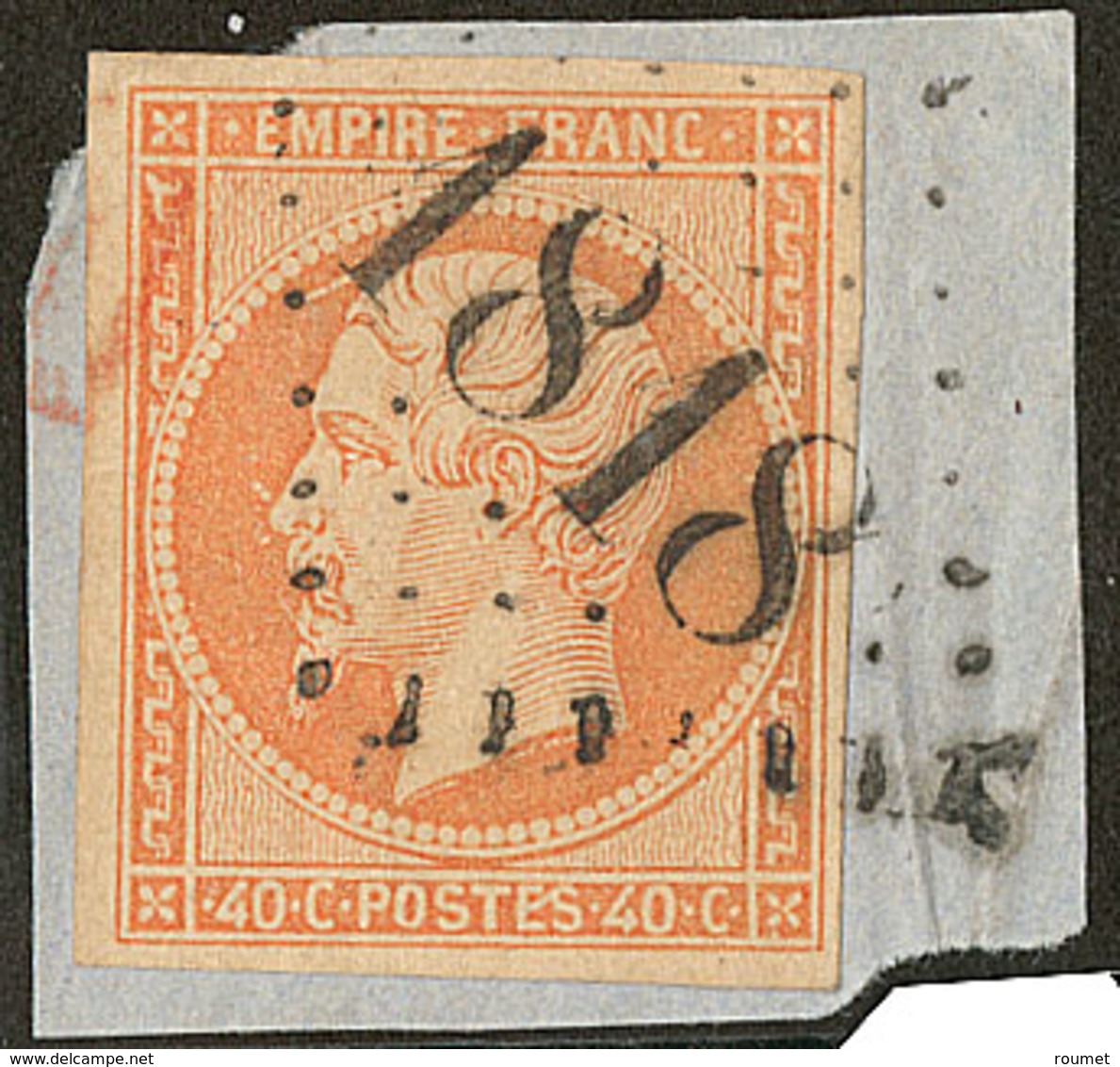 No 16, Obl Gc Délié 1818 De Lyon. - TB (cote Maury 2009) - 1853-1860 Napoleon III