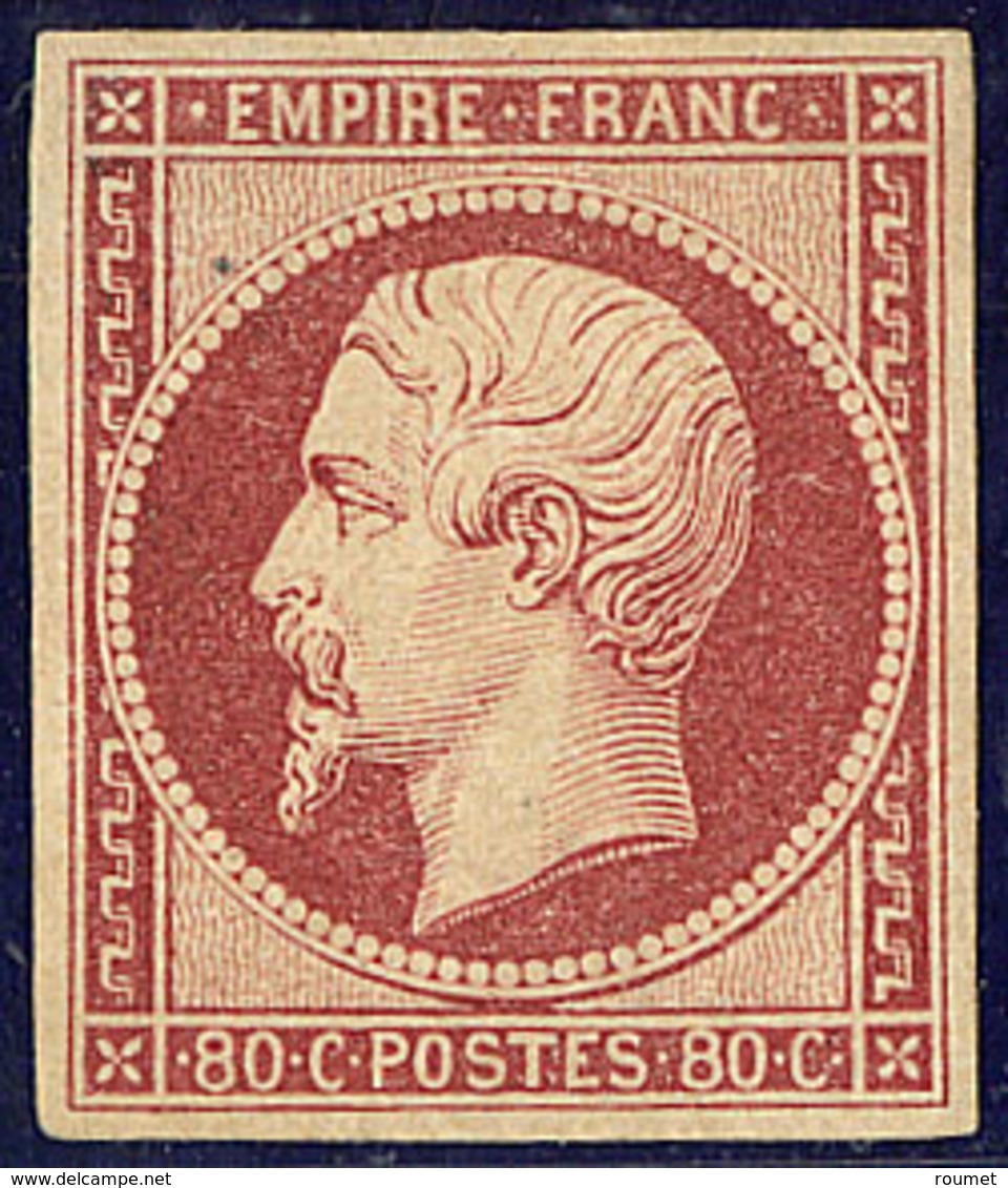 * No 17A, Carmin, Jolie Pièce. - TB. - RR - 1853-1860 Napoléon III.