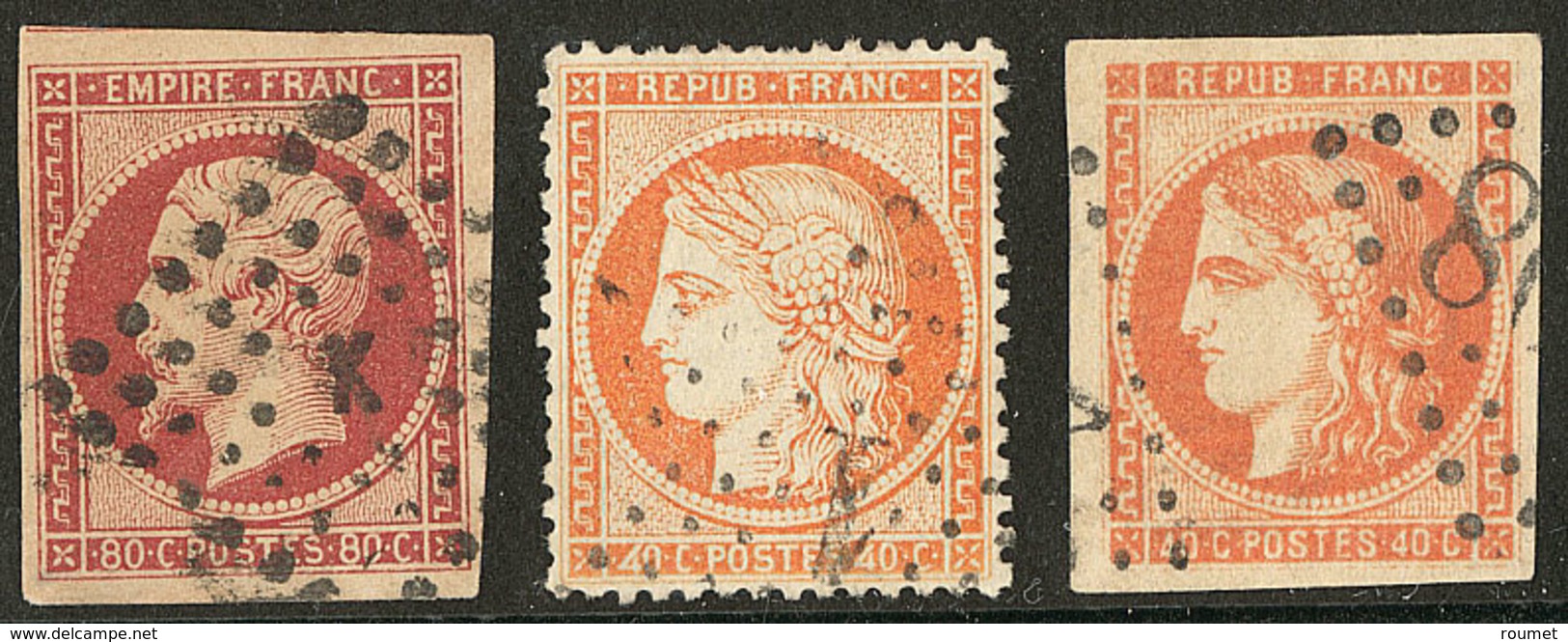 Nos 17Ad, 38d, 48. - TB - 1853-1860 Napoléon III