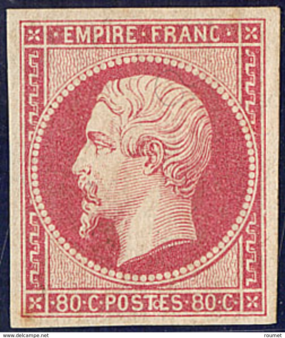 * No 17B, Rose, Très Frais. - TB. - R - 1853-1860 Napoleon III