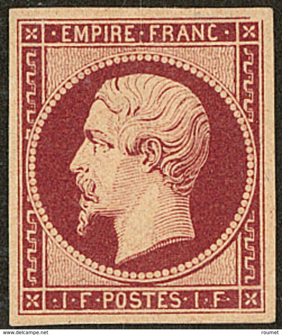 * No 18a, Carmin Foncé, Superbe. - RR - 1853-1860 Napoléon III.