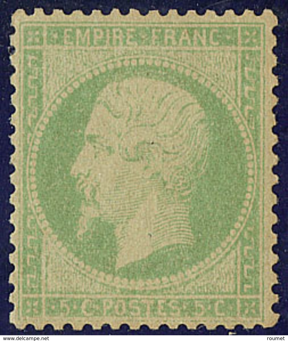 * No 20g, Vert-jaune Sur Verdâtre, Quasiment **. - TB - 1862 Napoléon III