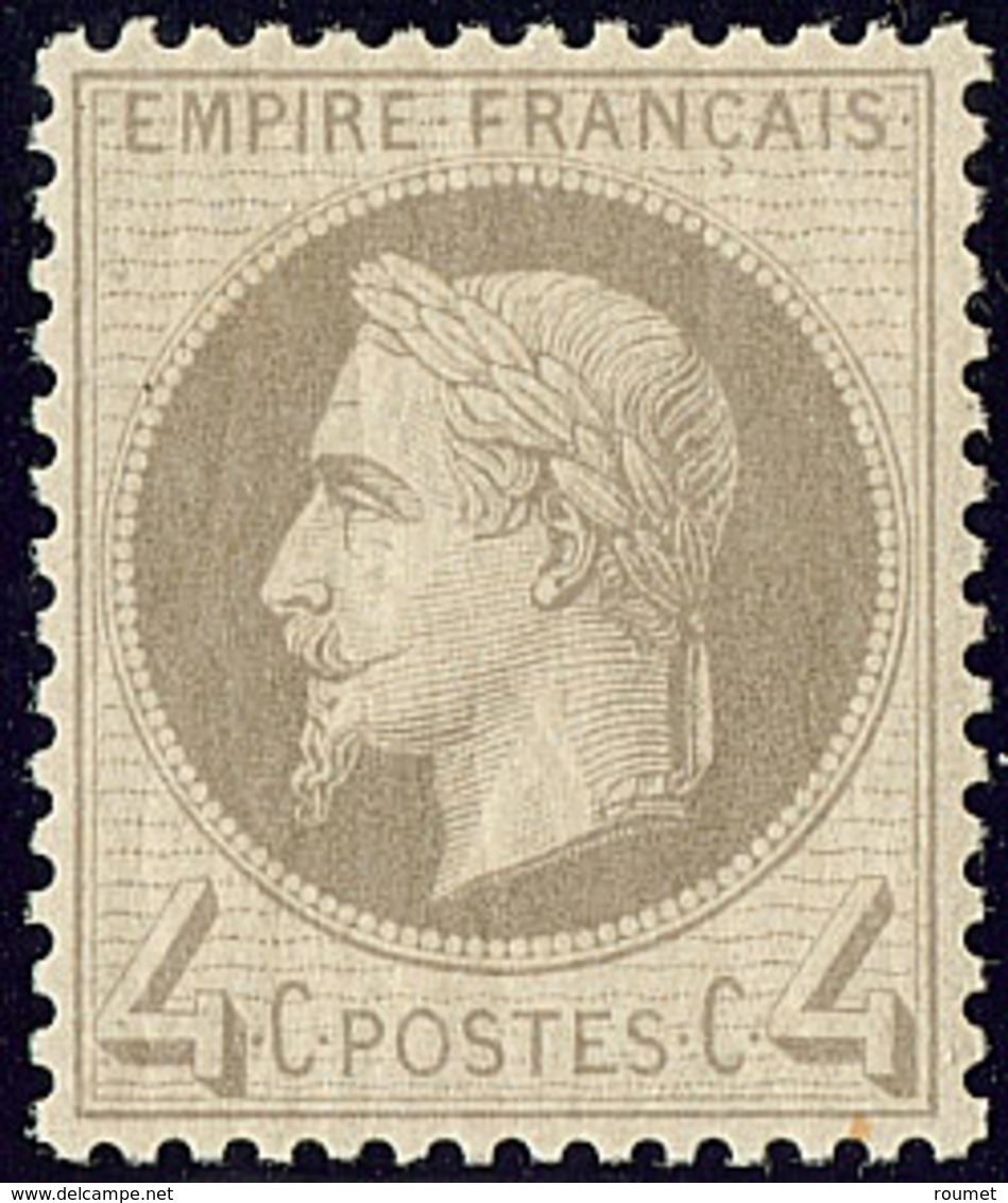 ** No 27B, Gris, Très Frais Et Bien Centré. - TB - 1863-1870 Napoleon III Gelauwerd