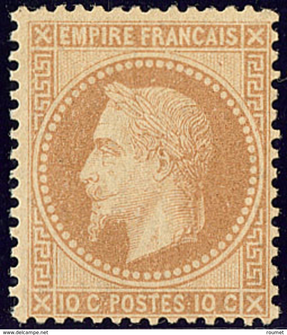 ** No 28A, Bistre, Très Frais. - TB. - R - 1863-1870 Napoleon III Gelauwerd