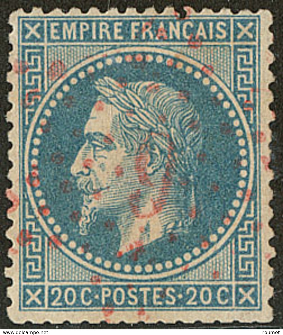 No 29B (pd), Obl étoile "9" Rouge. - TB - 1863-1870 Napoléon III Lauré