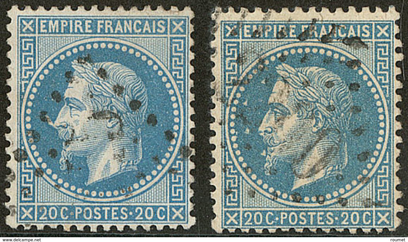 Variétés. Nos 29Bb, 29Bc. - TB - 1863-1870 Napoleon III Gelauwerd