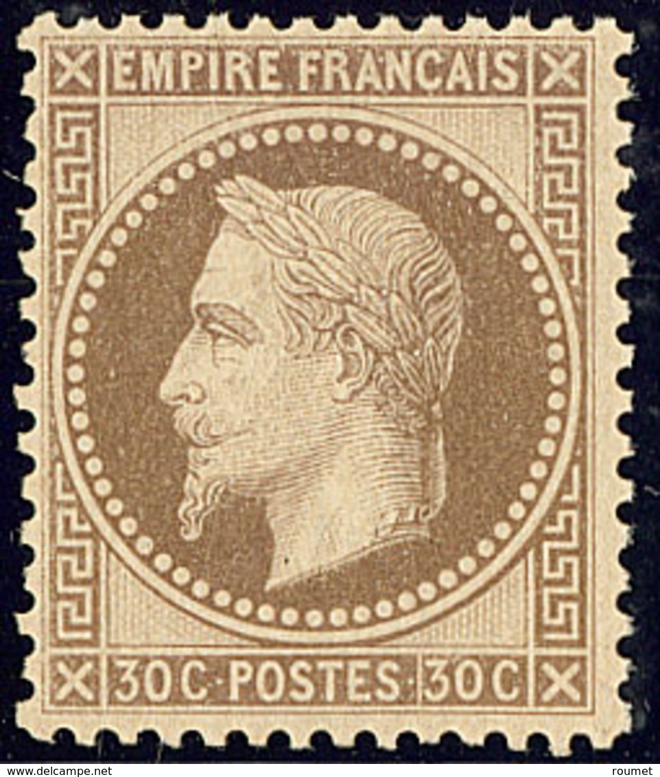 ** No 30, Brun, Très Frais Et Centré. - TB. - R - 1863-1870 Napoléon III Lauré