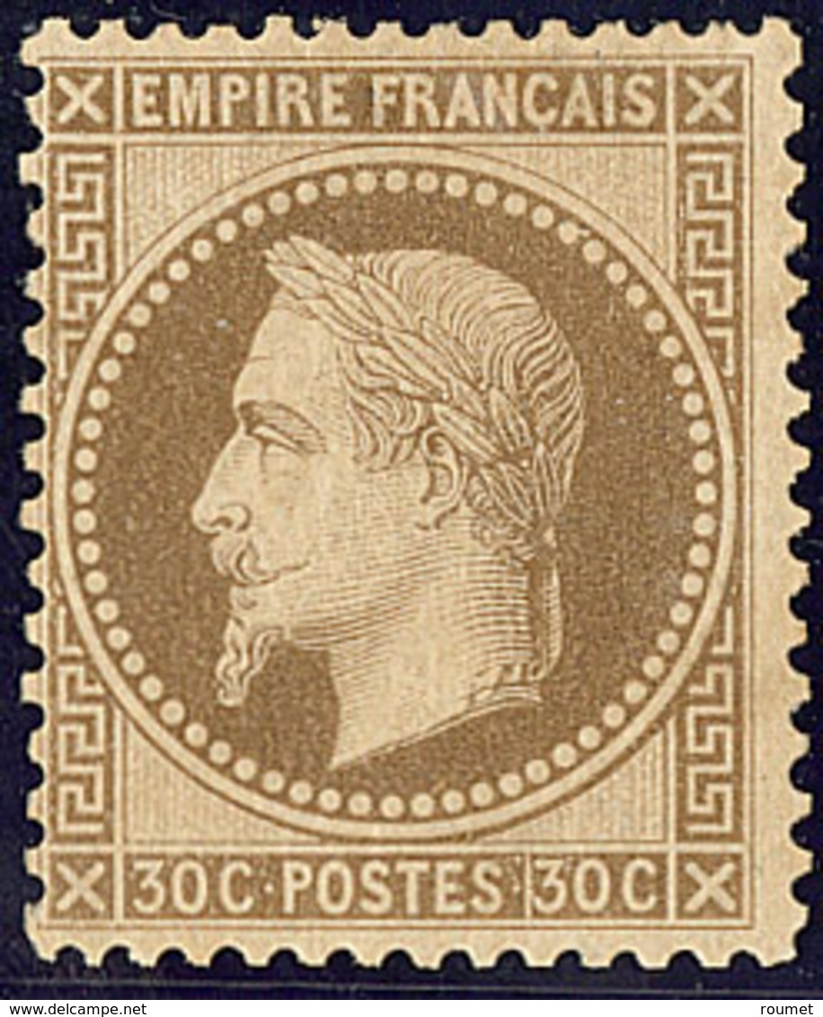 * No 30, Pelurage Au Verso Mais Très Frais Et TB D'aspect - 1863-1870 Napoleon III With Laurels