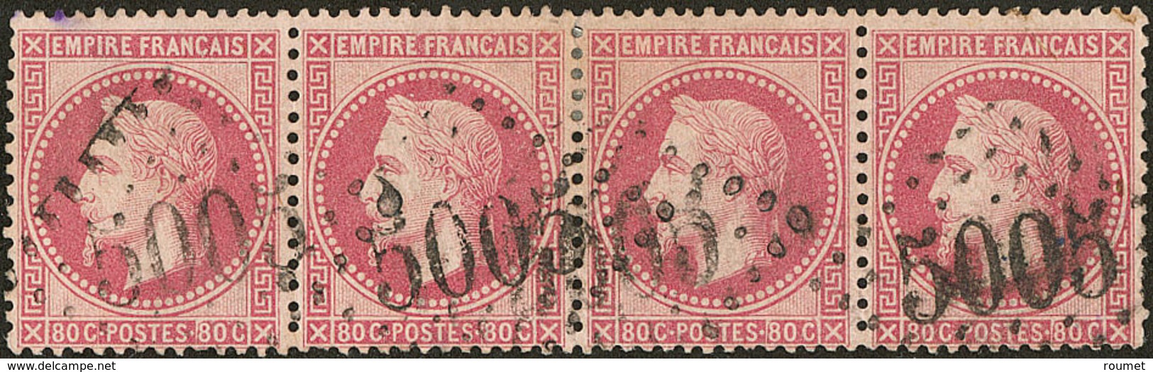 Algérie. Alger. No 32, Bande De Quatre (un Ex Am.), Obl Gc 5005. - TB - Andere & Zonder Classificatie