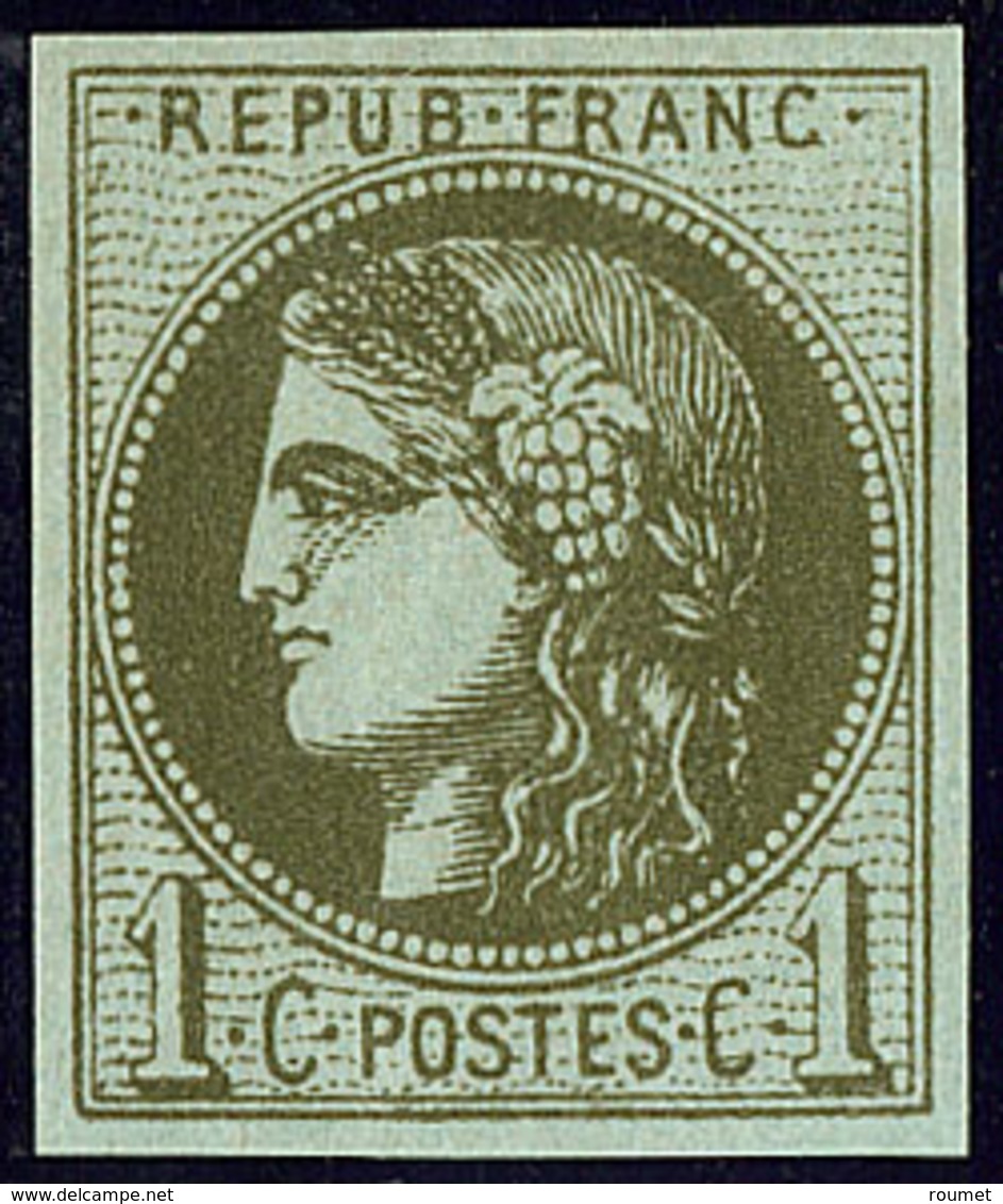 ** No 39Ba, Olive Foncé, Très Frais. - TB - 1870 Bordeaux Printing