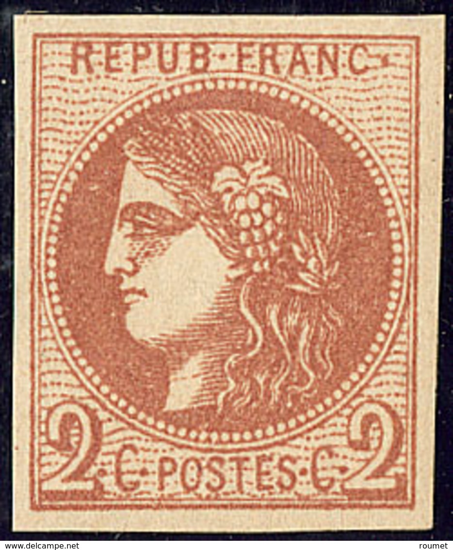 ** No 40B, Brun-rouge, Très Frais. - TB - 1870 Bordeaux Printing