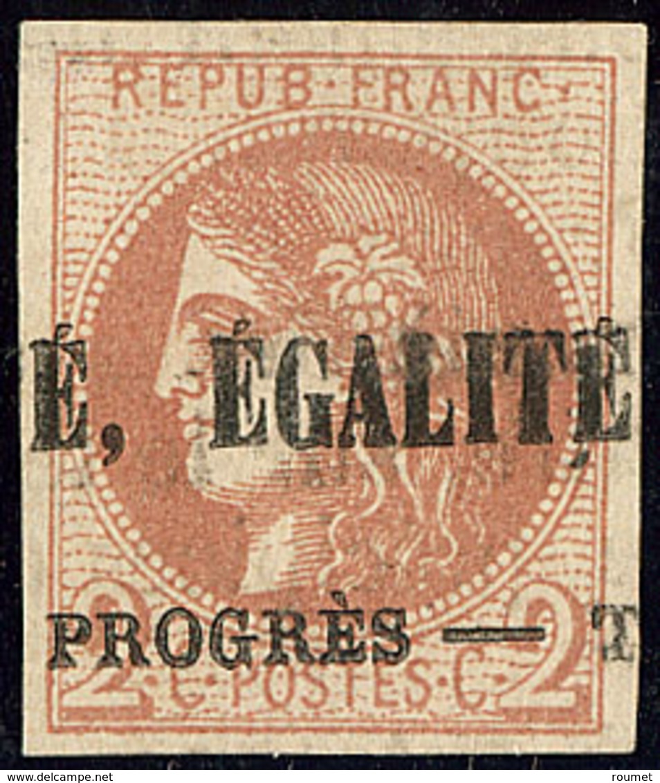 No 40B, Annulation Typo. - TB - 1870 Bordeaux Printing