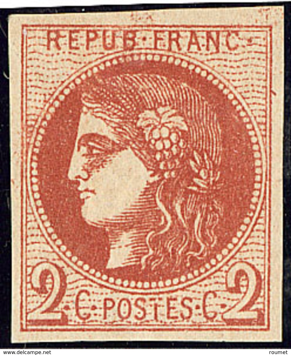 * No 40Ba, Rouge-brique, Très Frais. - TB. - R - 1870 Emission De Bordeaux