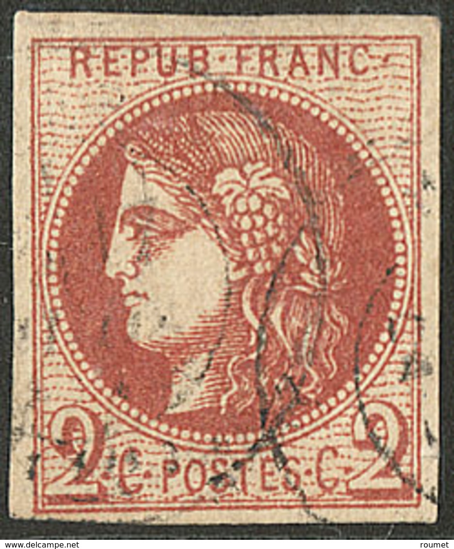 No 40Ba, Obl Cad Type 15. - TB - 1870 Bordeaux Printing