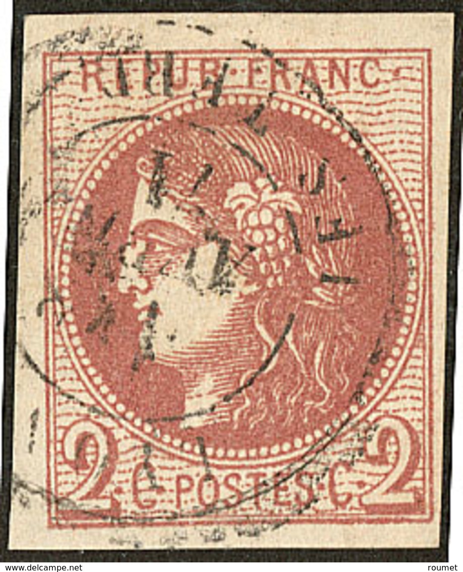 No 40Ba, Obl Cad. - TB - 1870 Bordeaux Printing