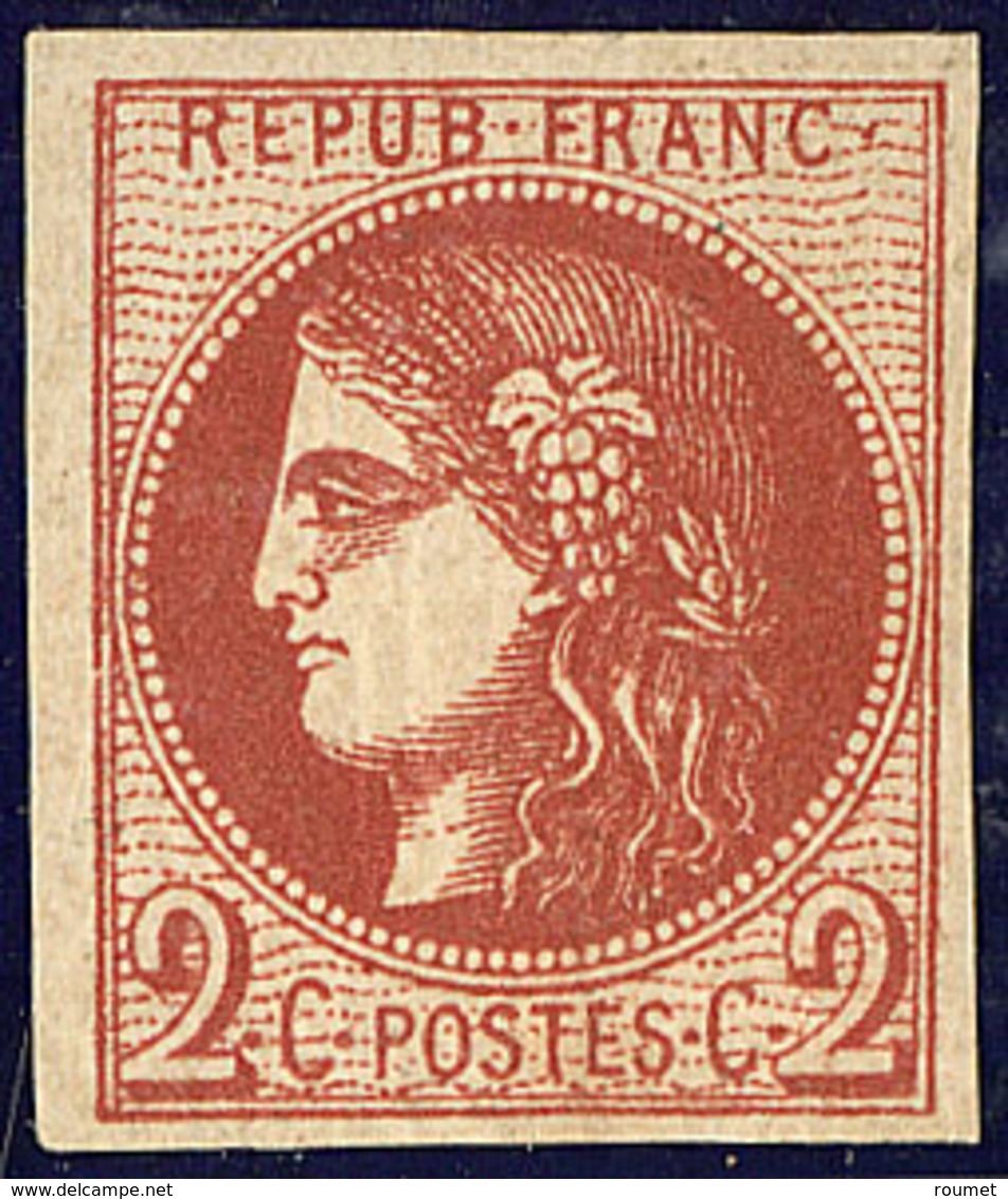 * No 40Bf, Fortes Charnières Sinon TB. - R - 1870 Uitgave Van Bordeaux