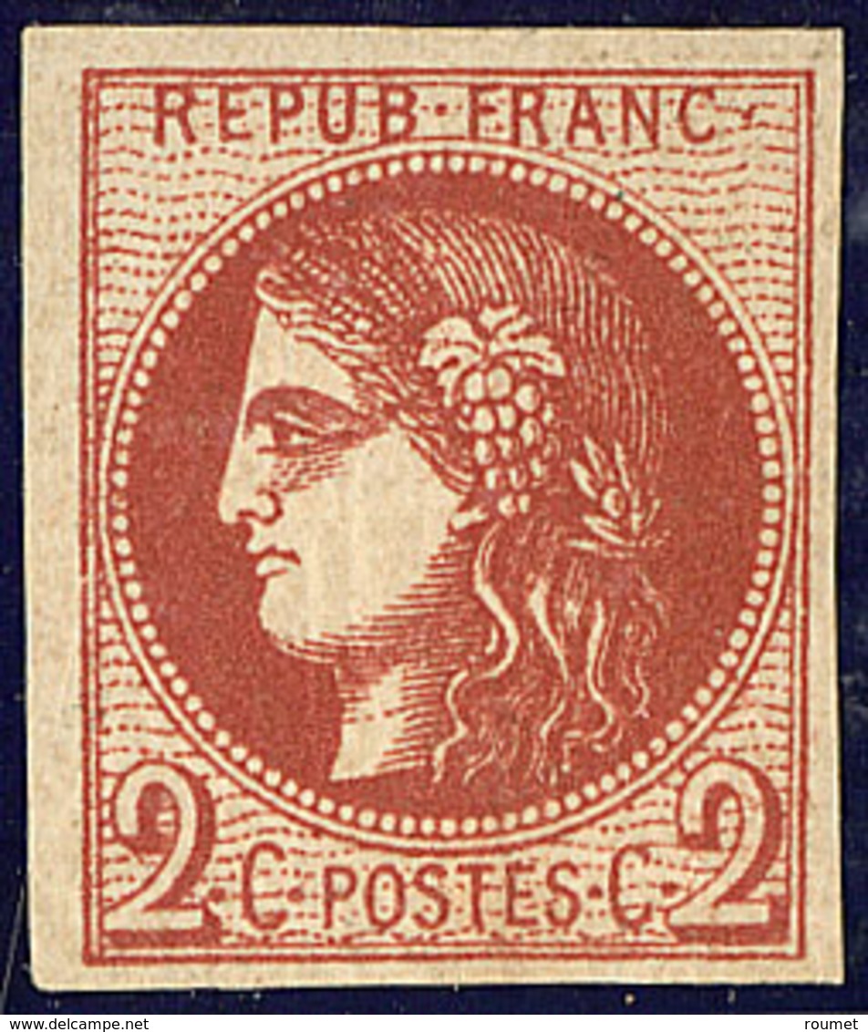 * No 40Bf, Fortes Charnières Sinon TB. - R - 1870 Emission De Bordeaux