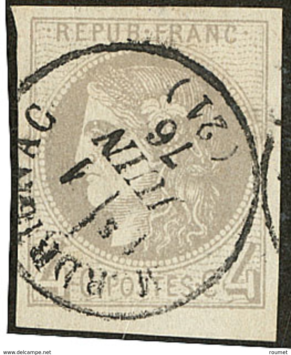 No 41B, Obl Cad 16 De Merdrignac Juin 76. - TB - 1870 Bordeaux Printing