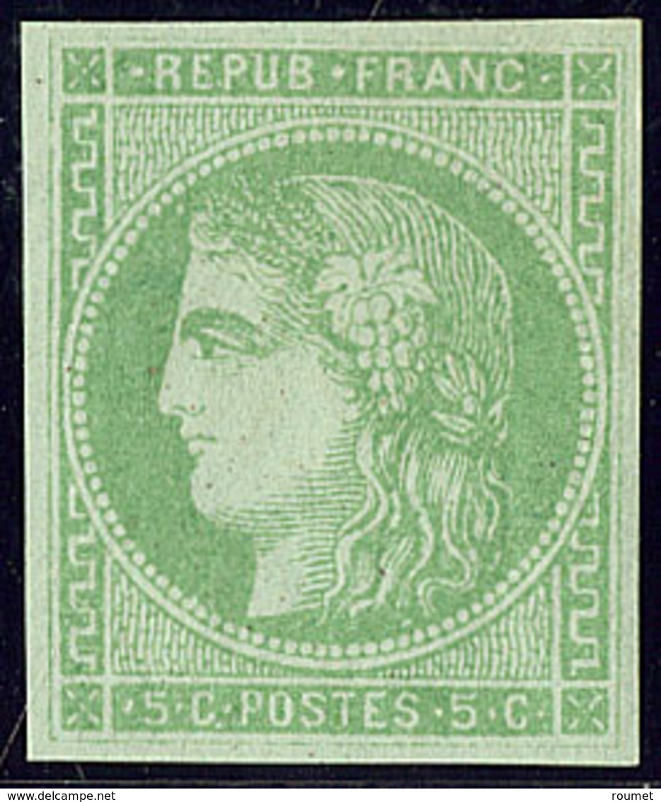 ** No 42B, Vert-jaune, Très Frais. - TB - 1870 Bordeaux Printing