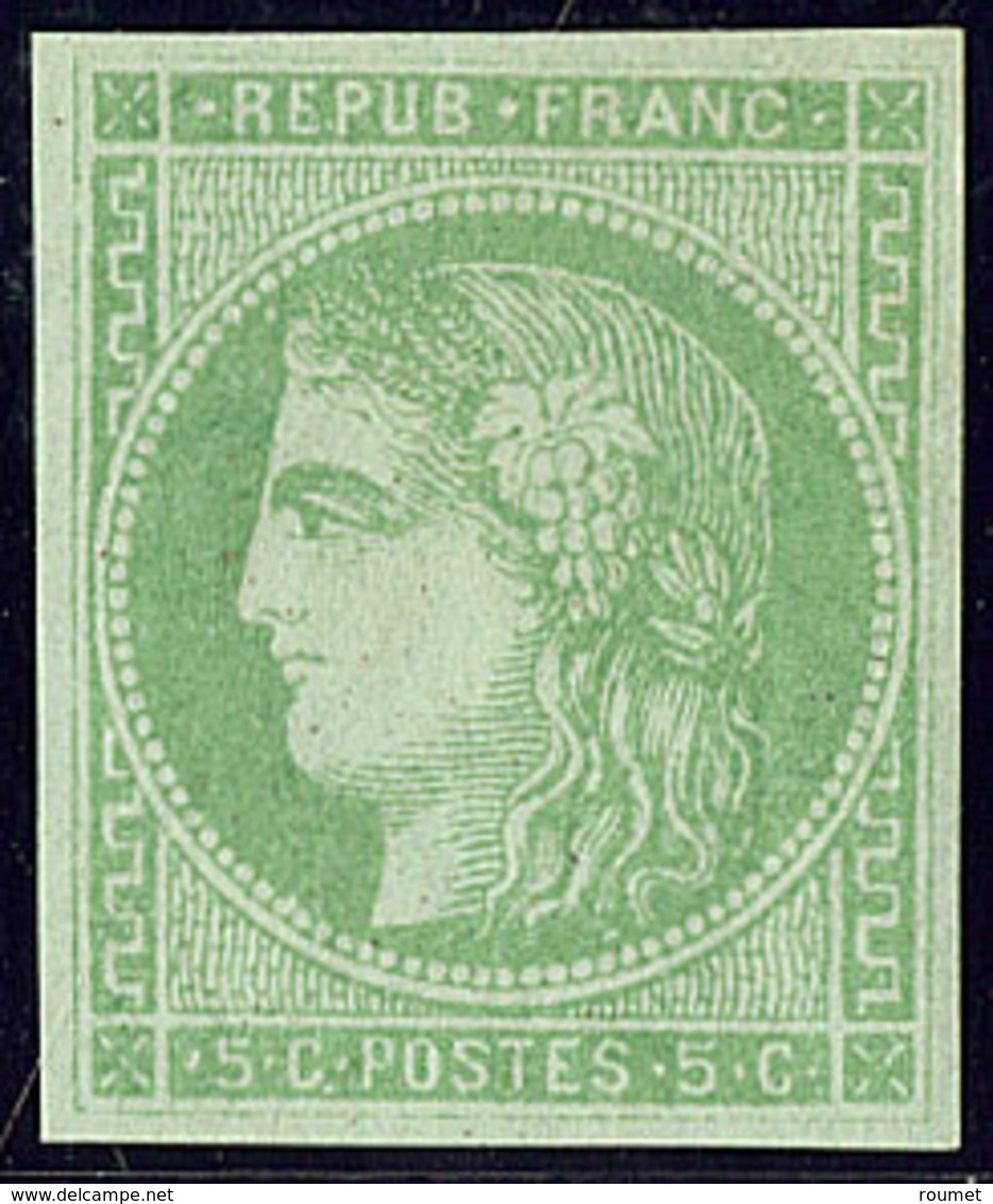 ** No 42B, Vert-jaune, Très Frais. - TB - 1870 Emission De Bordeaux
