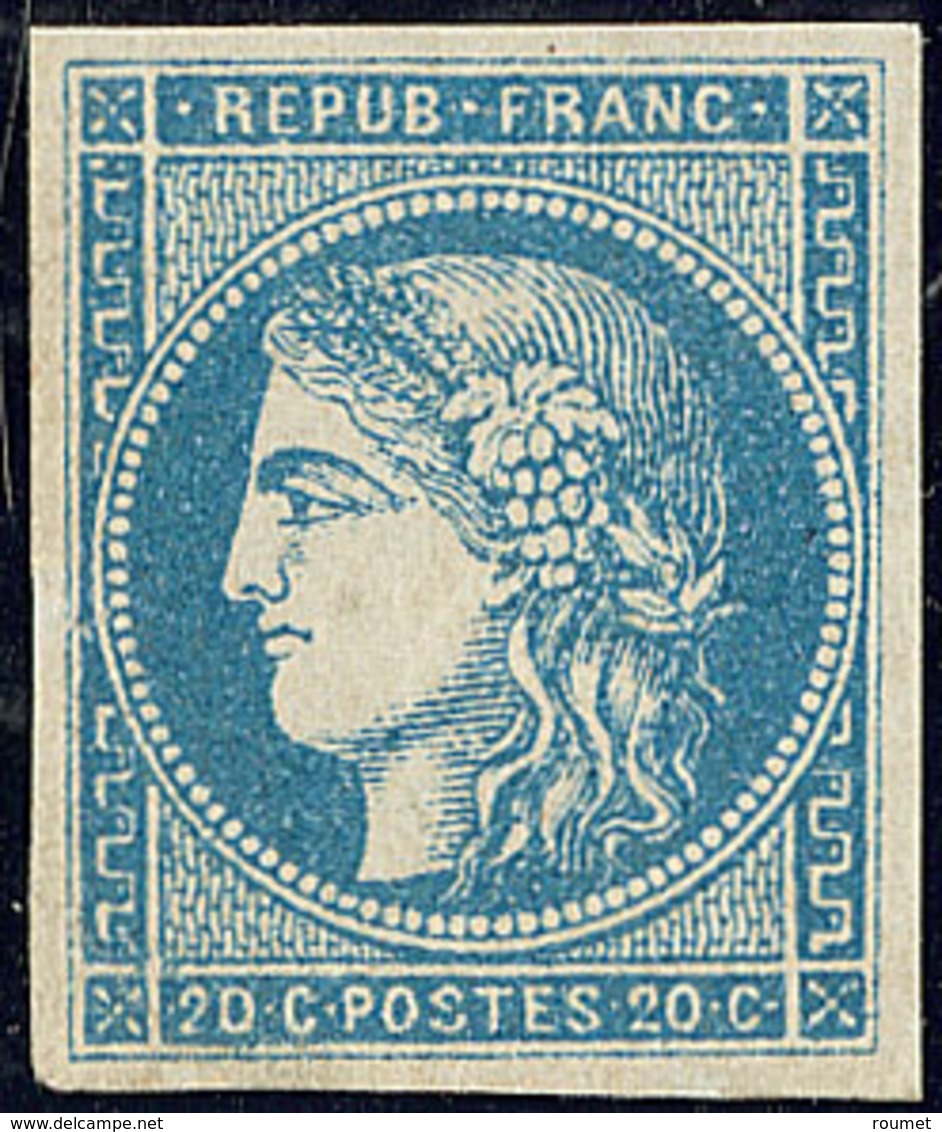 ** No 45A, Bleu, Superbe. - R - 1870 Uitgave Van Bordeaux