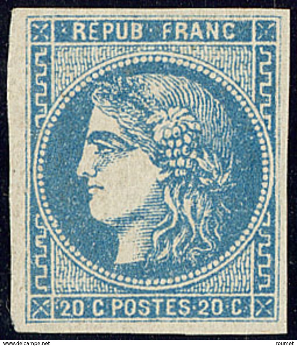 ** No 46A, Bleu, Superbe. - R - 1870 Emission De Bordeaux