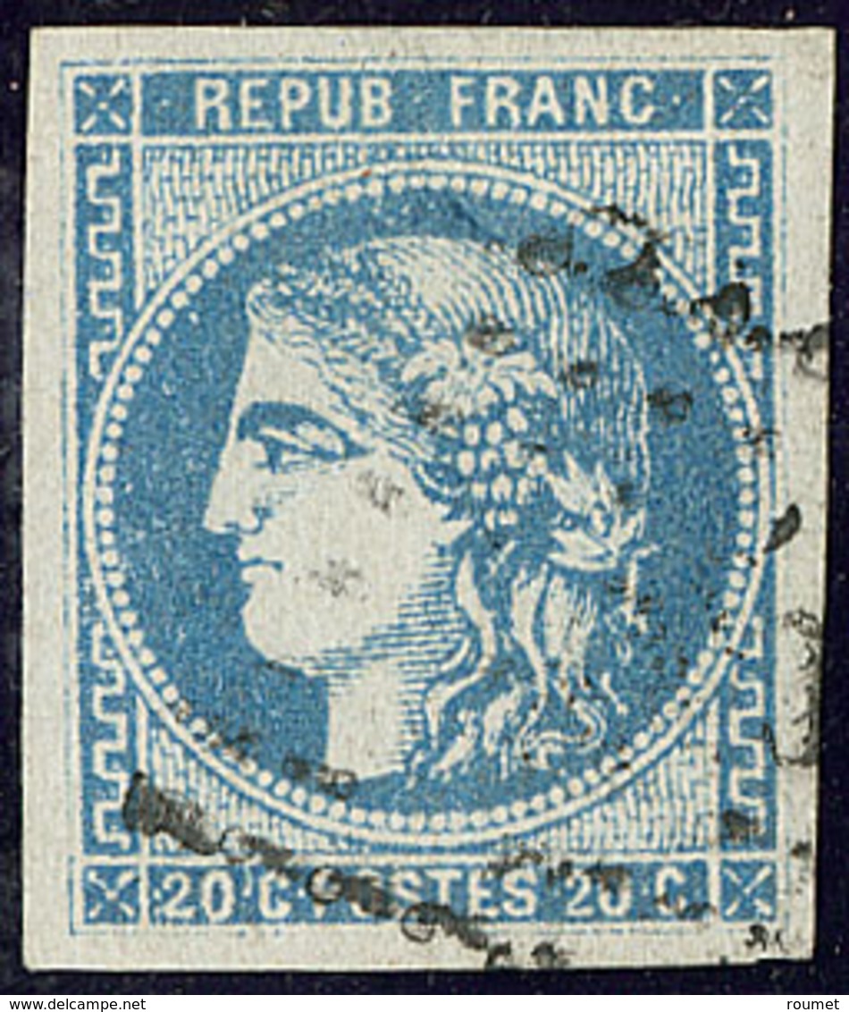 No 46Ad, Bleu Outremer, Jolie Pièce. - TB - 1870 Emission De Bordeaux