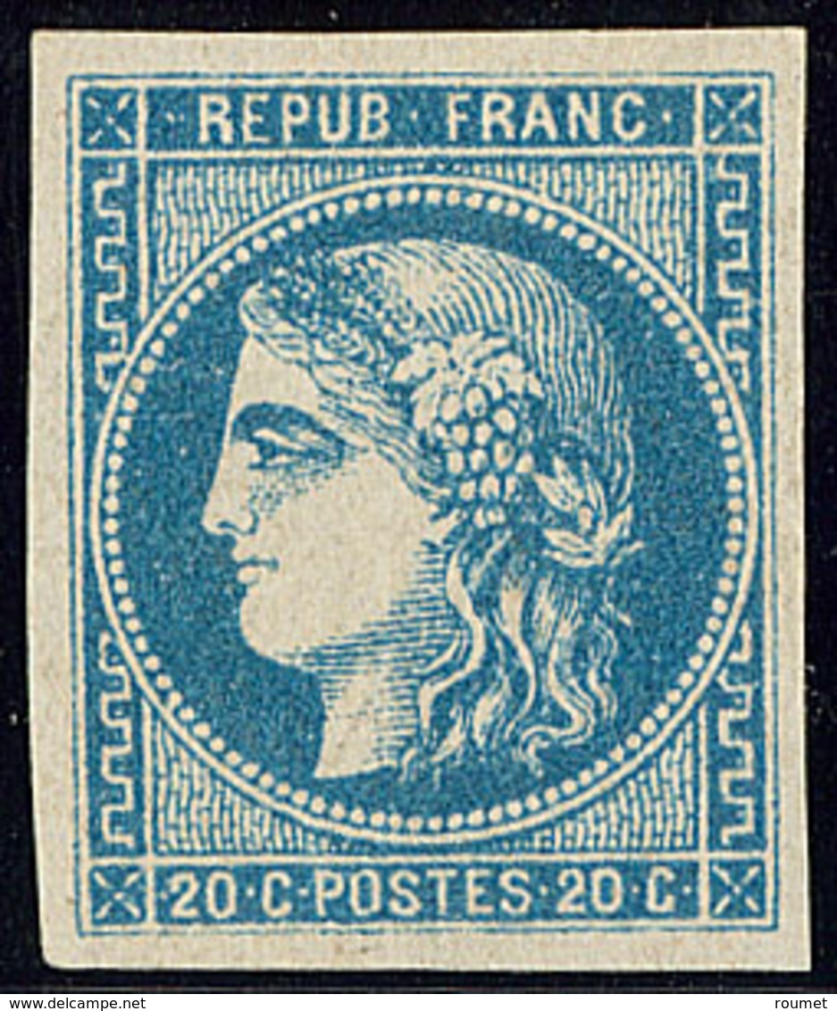 * No 46B, Bleu, Très Frais. - TB. - R - 1870 Emission De Bordeaux