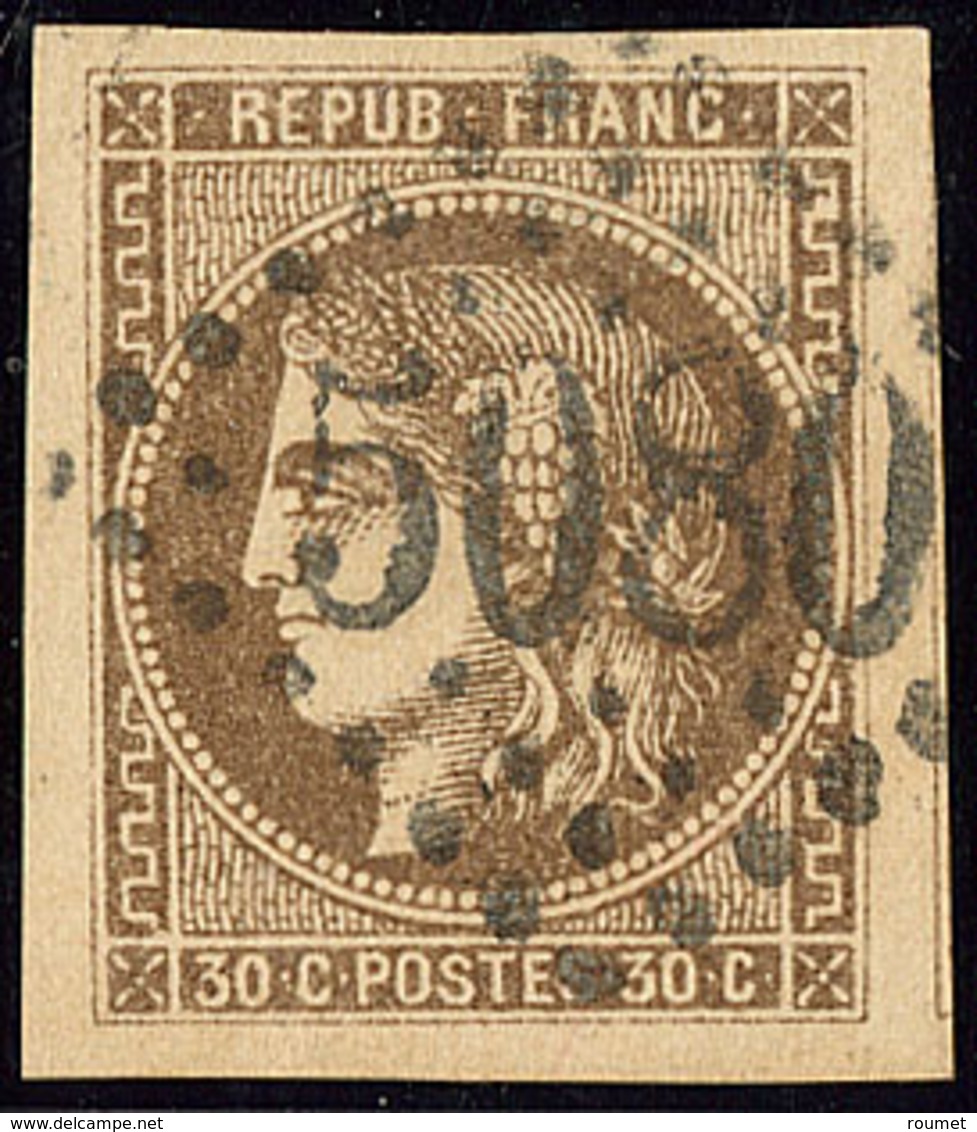 No 47, Un Voisin, Obl Gc 5080 D'Alexandrie, Jolie Pièce. - TB - 1870 Bordeaux Printing