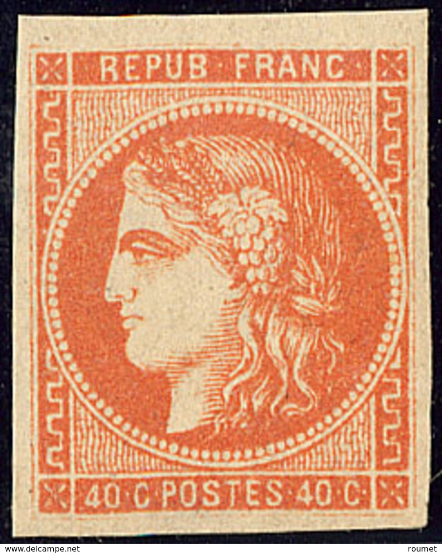 ** No 48, Orange, Jolie Pièce. - TB. - R - 1870 Uitgave Van Bordeaux