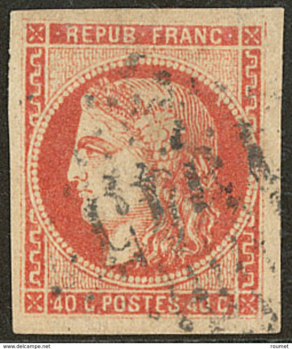 No 48d, Rouge Sang Clair. - TB - 1870 Bordeaux Printing