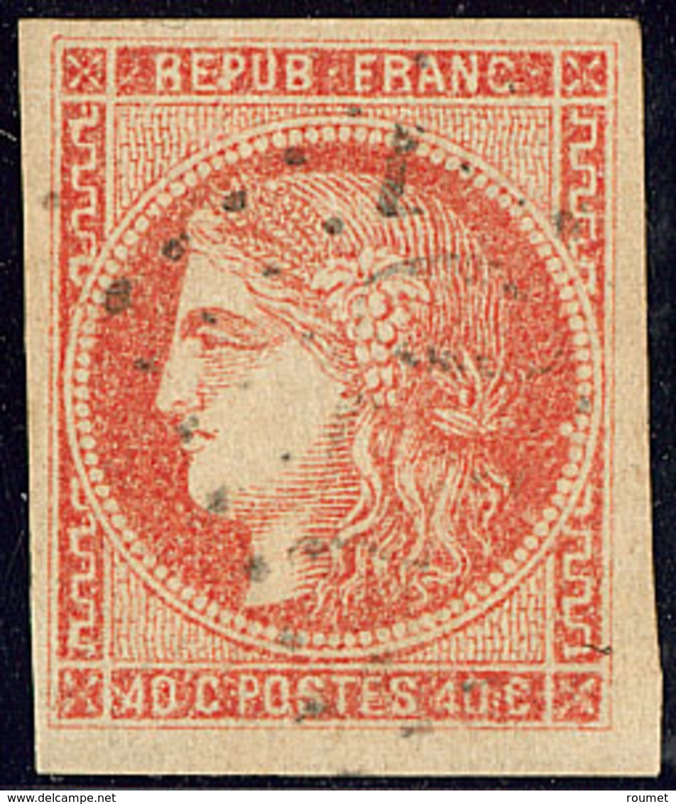 No 48g, Vermillon Vif. - TB. - R - 1870 Bordeaux Printing