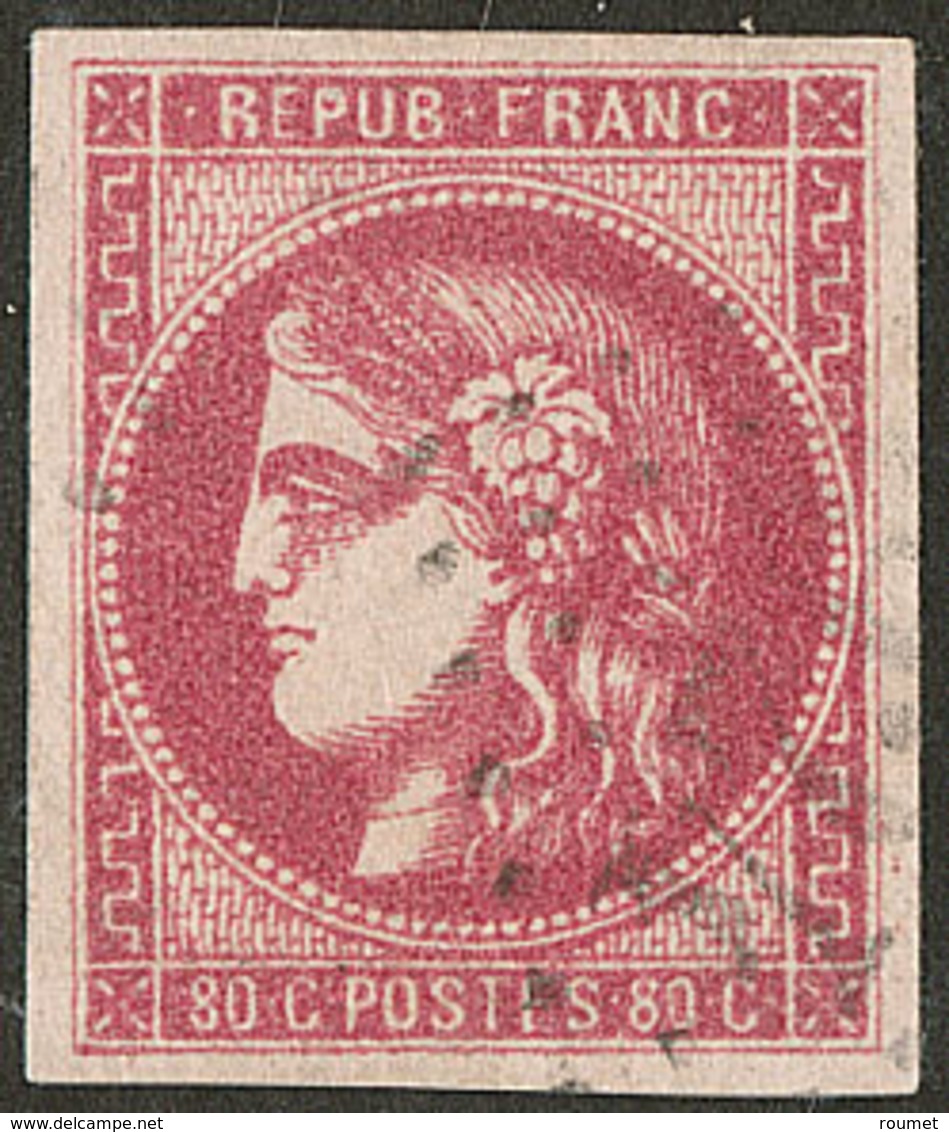 No 49, Rose, Nuance Foncée. - TB - 1870 Bordeaux Printing