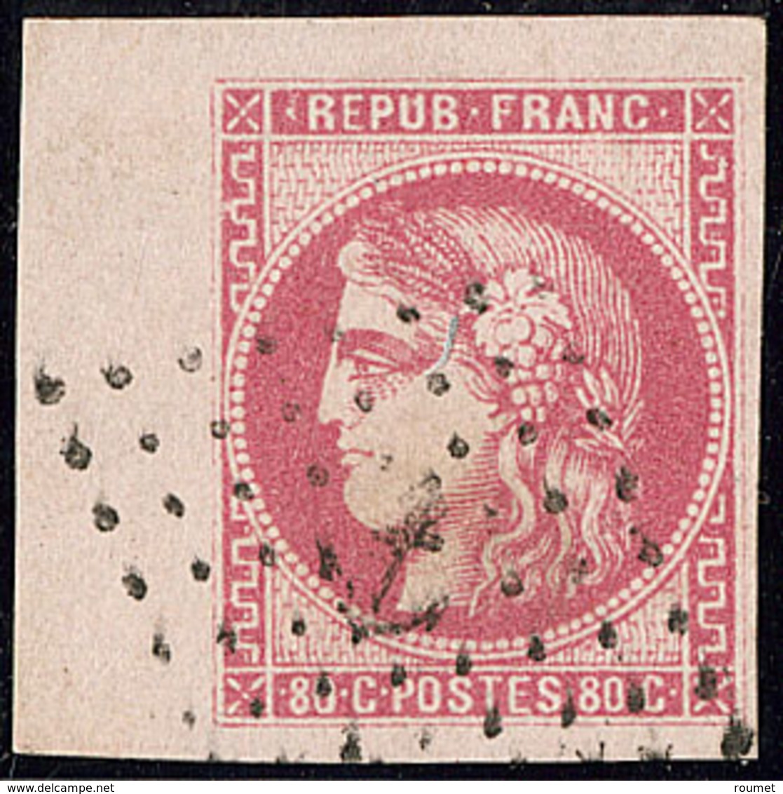 No 49a, Cdf, Obl Ancre, Très Jolie Pièce. - TB. - R - 1870 Bordeaux Printing