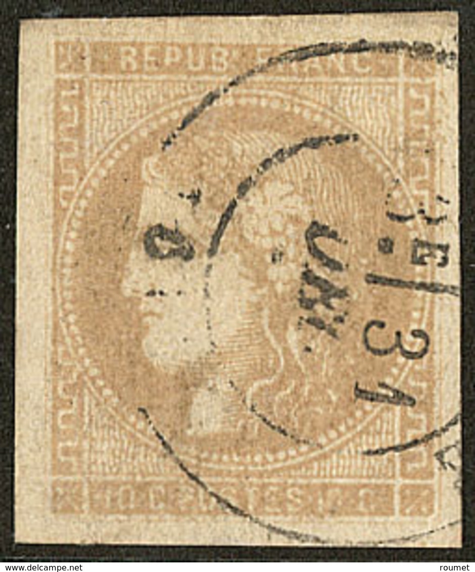 Oblitérations. Cad 17. No 43Ab. - TB - 1870 Bordeaux Printing