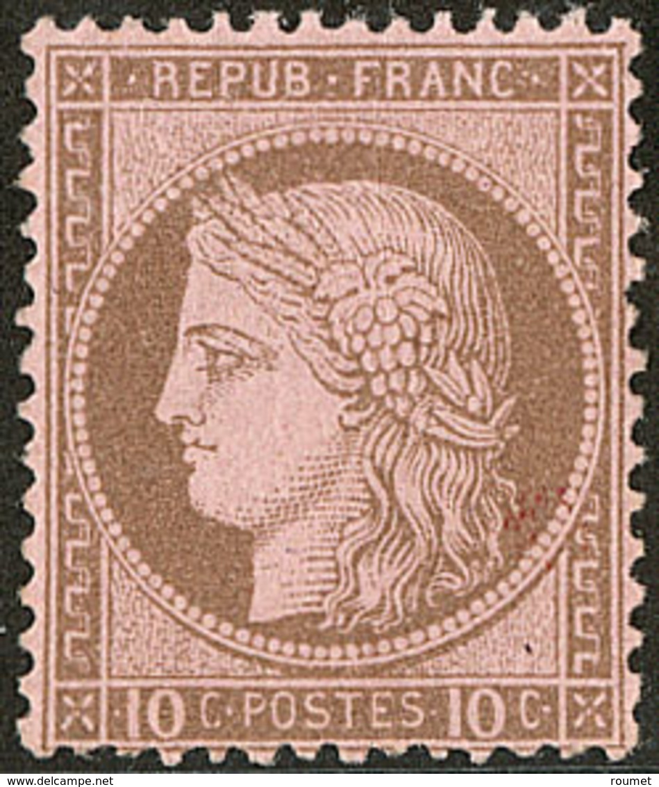 ** No 54, Brun Sur Rose, Infime Froissure De Gomme Mais Très Frais Et TB - 1871-1875 Ceres
