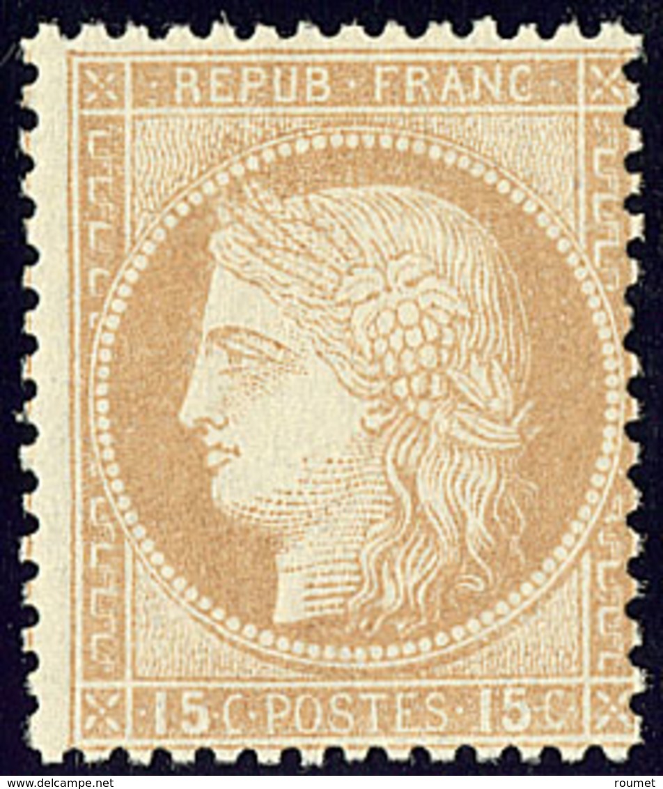 * No 55, Bistre, Quasiment **, Très Frais. - TB - 1871-1875 Cérès