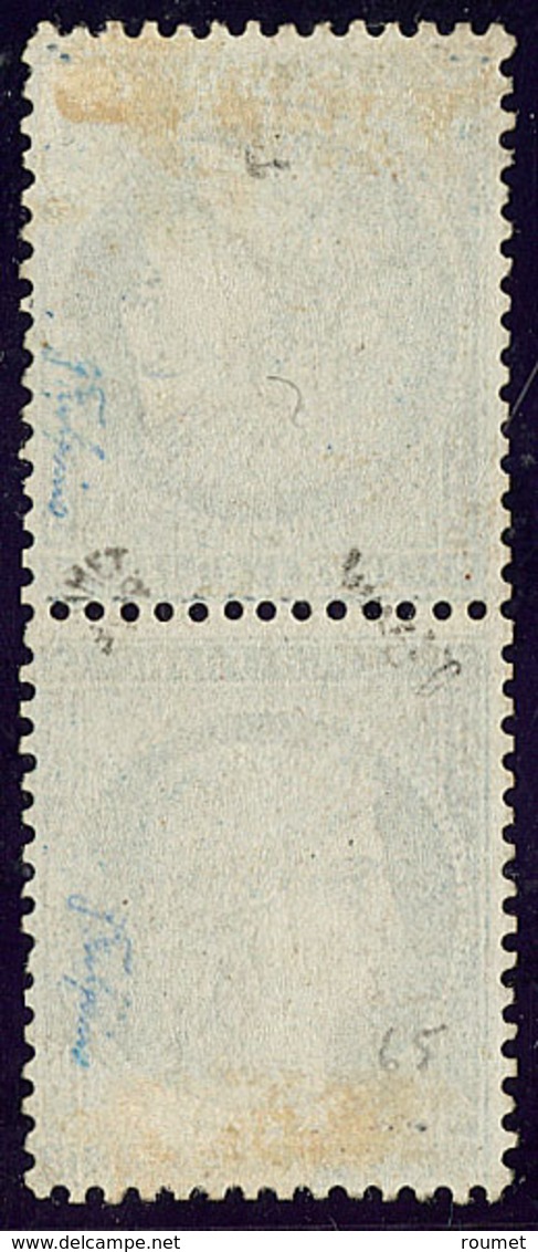 * Tête-bêche. No 60Ab, Paire Verticale, Très Frais. - TB. - RR - 1871-1875 Ceres