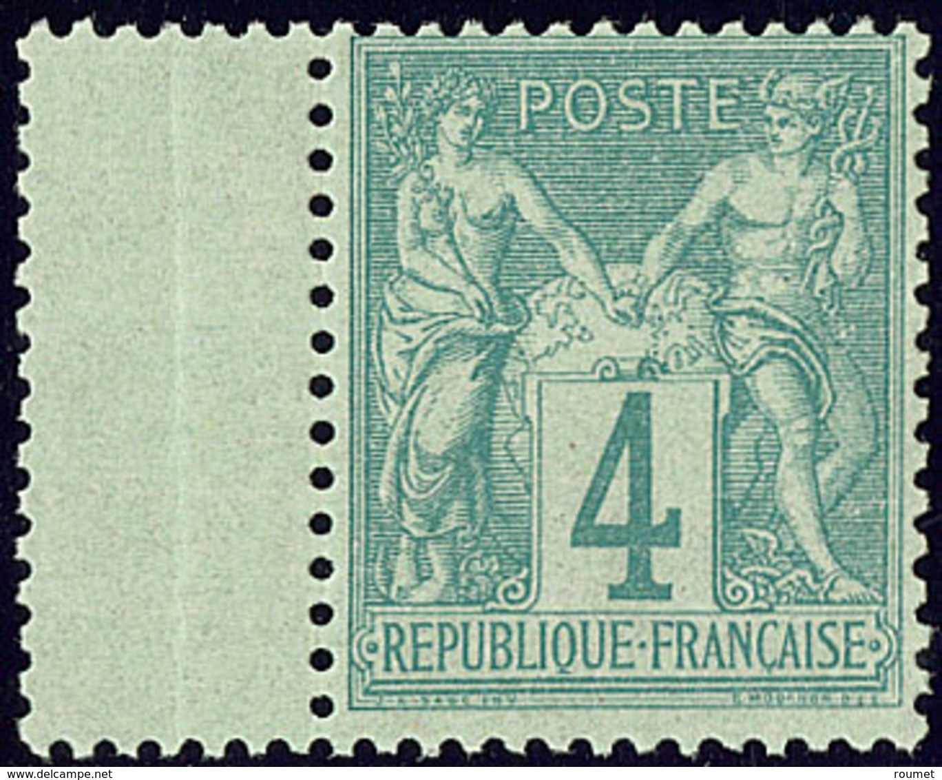 ** No 63, Vert, Bdf, Très Frais. - TB - 1876-1878 Sage (Type I)