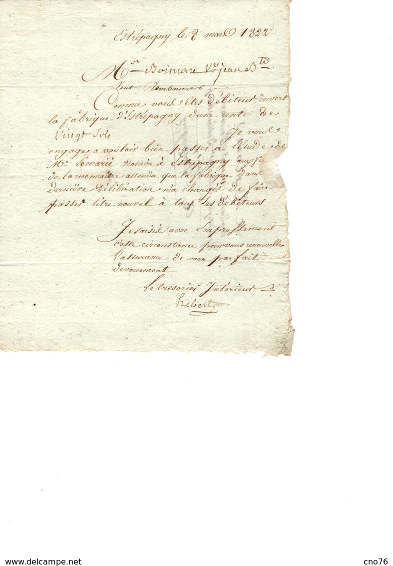 Etrépagny Eure 8 Documents Anciens Divers - Unclassified