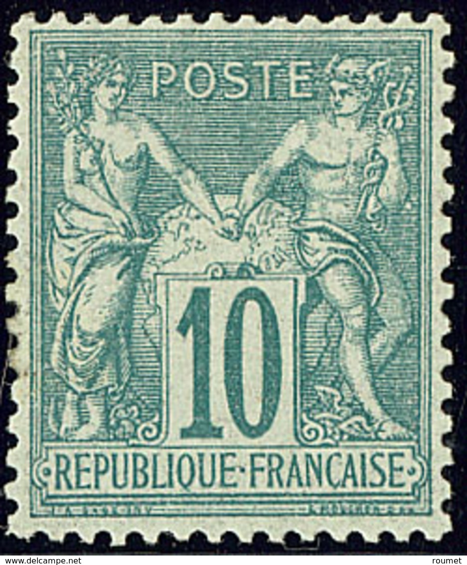 ** No 65, Vert, Infime Froissure Mais Très Frais Et TB. - R - 1876-1878 Sage (Type I)