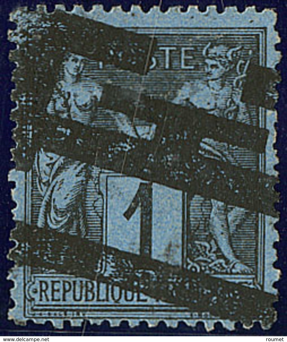 Bleu De Prusse. No 84, Annulation Typographique, Jolie Pièce. - TB. - RR - 1876-1878 Sage (Type I)