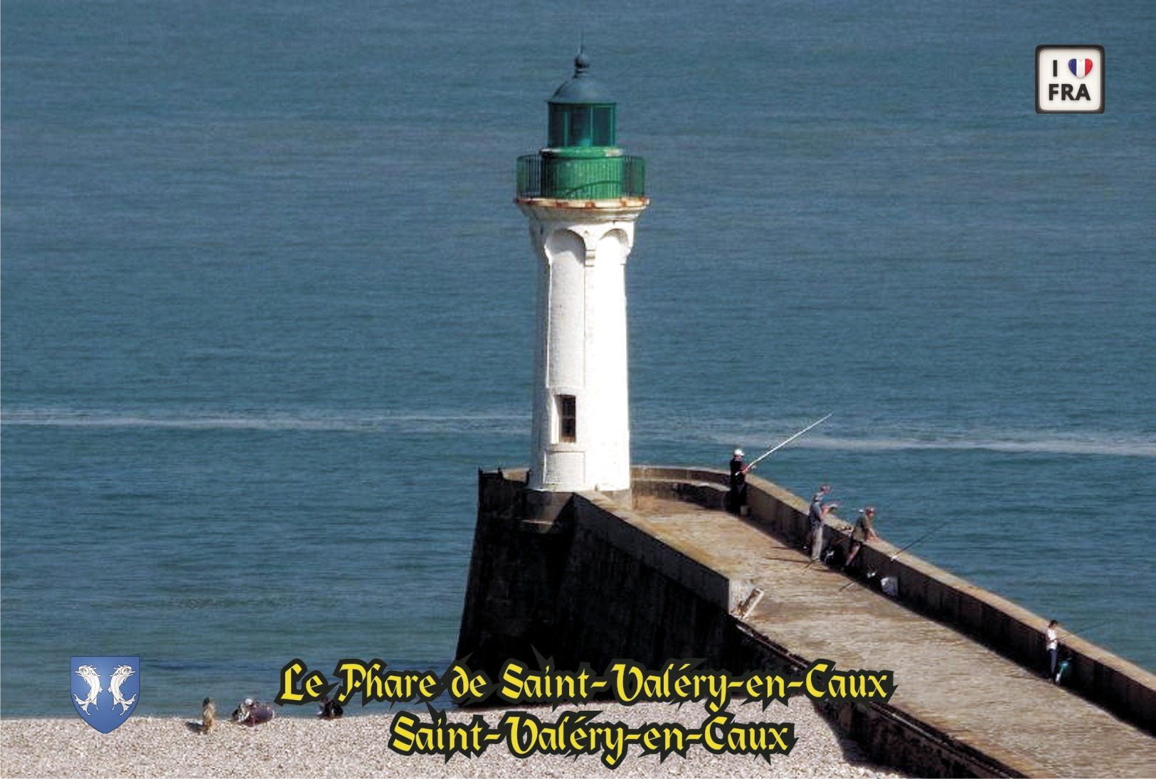 Set 6 Cartes Postales, Phares, Lighthouses Of Europe, France, Saint-Valéry-en-Caux, Le Phare De Saint-Valéry-en-Caux - Fari