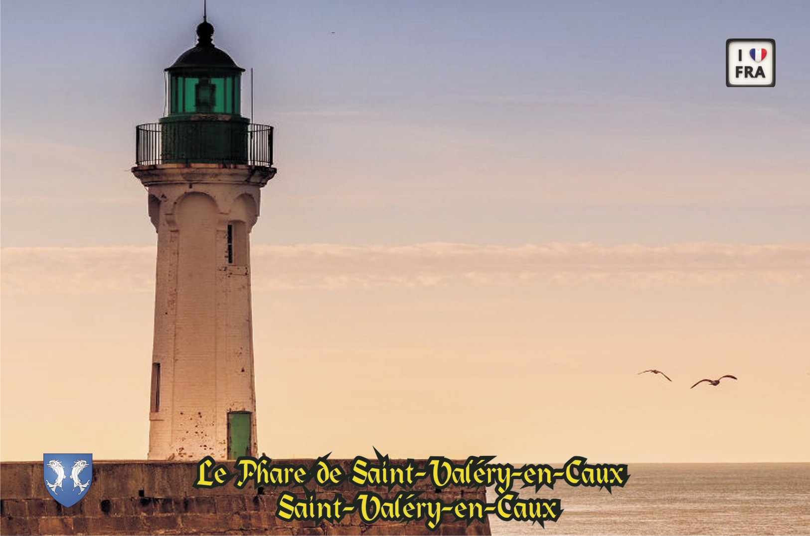 Set 6 Cartes Postales, Phares, Lighthouses Of Europe, France, Saint-Valéry-en-Caux, Le Phare De Saint-Valéry-en-Caux - Fari